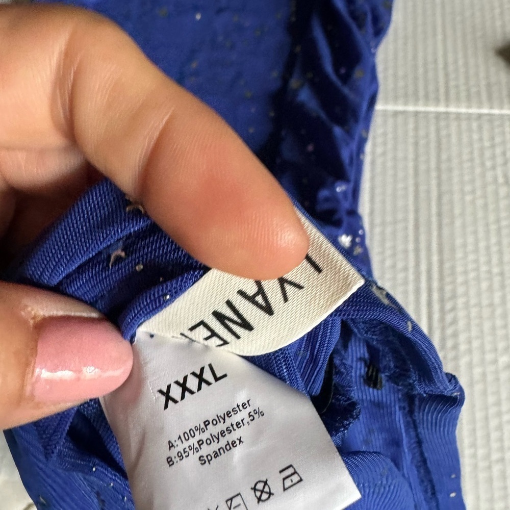 Sheer stretch ruched midi dress size xxxl - Picture 3 of 4
